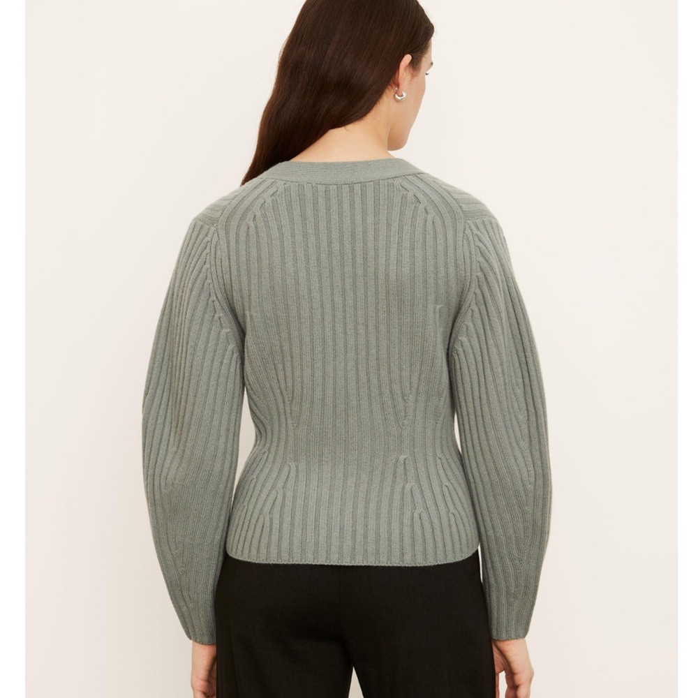 Vince Poet Sleeve Merino-Cashmere Cardigan - Picture 2 of 5